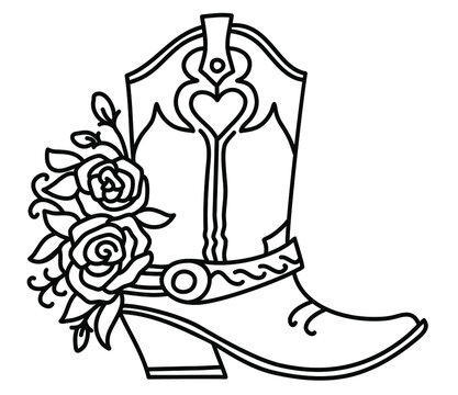 Cowboy Boot Clipart #22917  Boots, Art boots, Boot clips