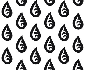 seamless pattern with drops of water