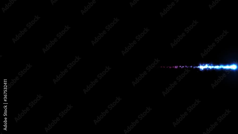Aufkleber shockwave power fire meteor comet/ 4k animation of a powerful fire comet with speed explosion wave e