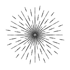 Obraz premium Radial speed Lines in Circle Form for comic books . fireworks Explosion background . Vector Illustration . Starburst round Logo . Circular Design element . Abstract Geometric star rays . Sunburst .