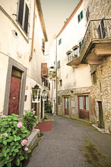 Fototapeta na wymiar Italian medieval town