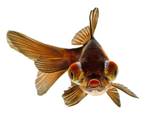 Fototapeta premium Telescope eye Gold Fish