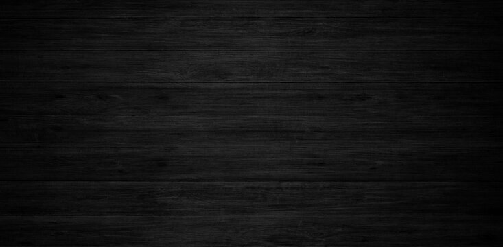 Black wood texture background with natural pattern