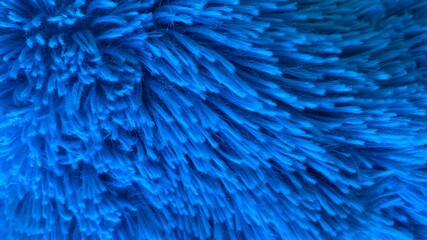 Flauschig blau