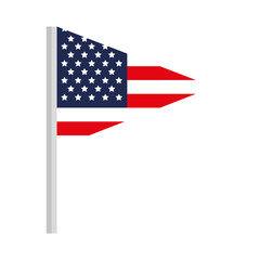 Fototapeta premium united states flag on white background vector illustration design
