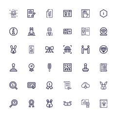 Editable 36 stamp icons for web and mobile