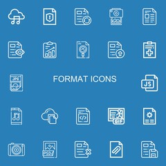Editable 22 format icons for web and mobile