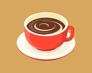 ミルクココア、カフェオレイラスト