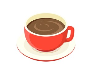 コーヒー、カフェオレイラスト