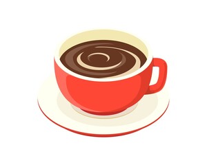 ミルクココア、カフェオレイラスト