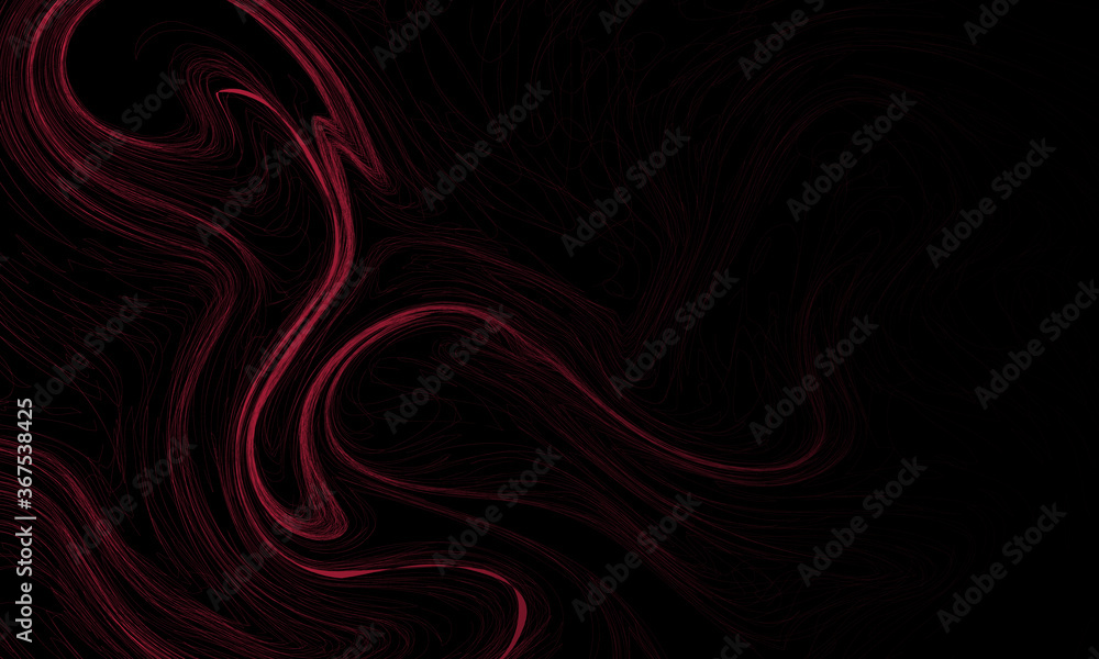 Poster abstract lines with wave swirl curve on pink background
