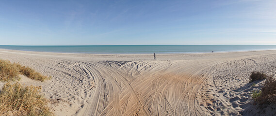 Eighty Mile Beach between Broome and Port Hedland in Western Australia.