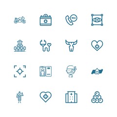 Editable 16 cross icons for web and mobile
