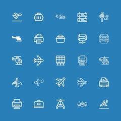 Editable 25 jet icons for web and mobile