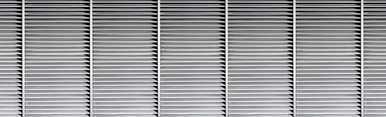 Obraz premium Panoramic texture surface of white aluminum metal pattern background