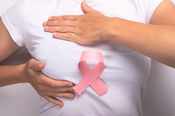 breast cancer, pink ribbon symbol of fight against cancer