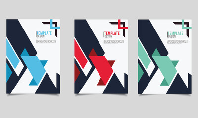 Abstract business annual report template
