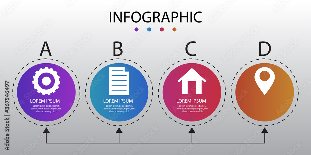 Poster vector infographic design. eps 10. can be used for diagram, banner, number options, workflow layout,