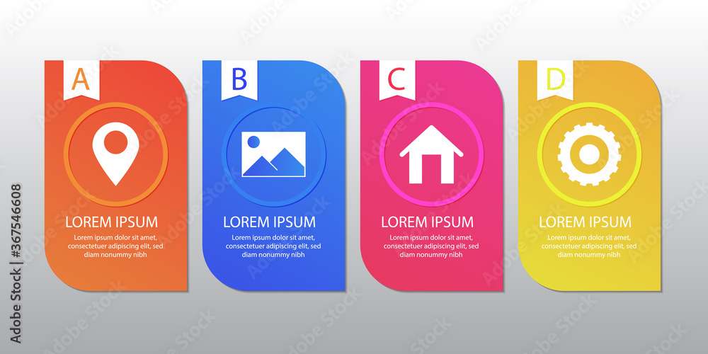 Poster vector infographic design. eps 10. can be used for diagram, banner, number options, workflow layout,