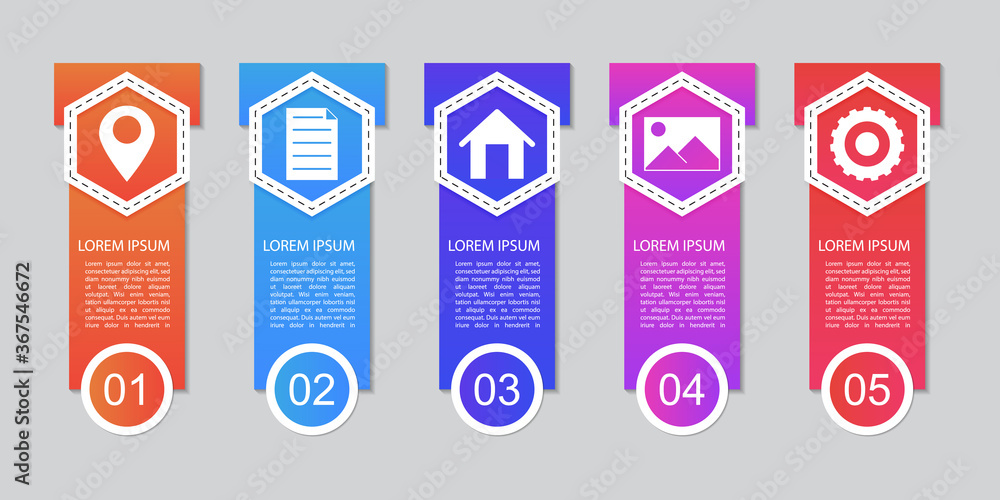 Poster vector infographic design. eps 10. can be used for diagram, banner, number options, workflow layout,