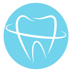 Tooth blue icon, Dentist logo, Dental vector art