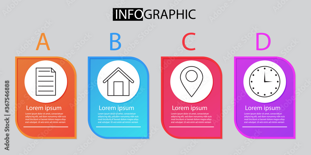 Poster vector infographic design. eps 10. can be used for diagram, banner, number options, workflow layout,