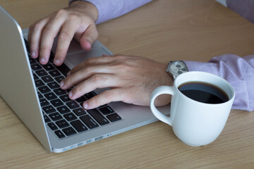 Young boy with a laptop