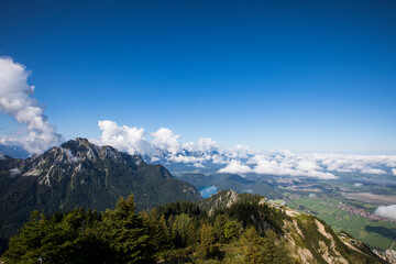 Summer sunrise in Bavaria mountains, South Germany. Europe