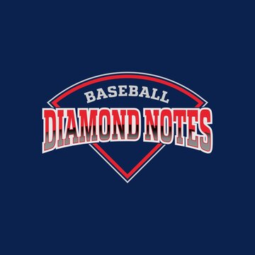 Baseball Diamond Notes Logo Design Template