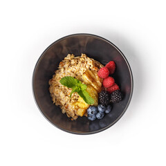 The restaurant's menu dish, a delicious snack for beer. Restaurant serving of the dish. A look from above