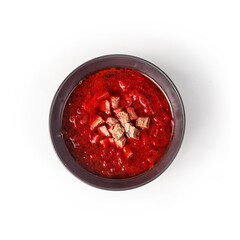 The restaurant's menu dish, a delicious snack for beer. Restaurant serving of the dish. A look from above