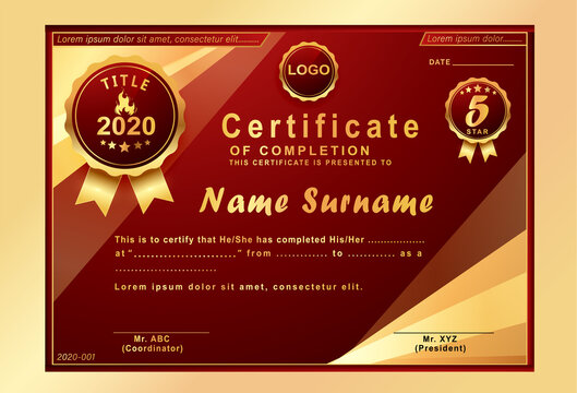 Beautiful Certificate Template Design