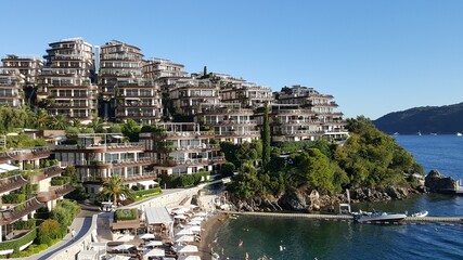 Beach & Hotel view, Budva, Montenegro