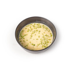 The restaurant's menu dish, a delicious snack for beer. Restaurant serving of the dish. A look from above