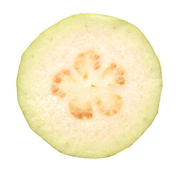 feijoa cut on white background