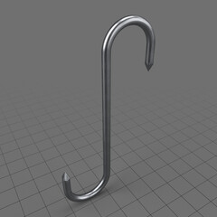 S shaped meat hook