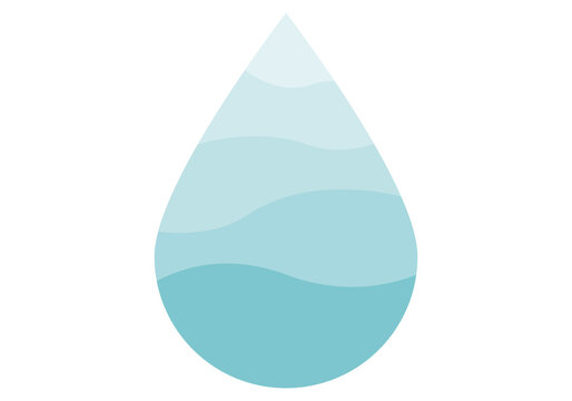 Icono de una gota de agua azul.