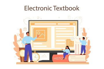 History online service or platform. History school subject