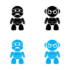 Vector illustration of a robot