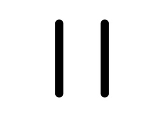 Pause Button Icon Vector for apps and website