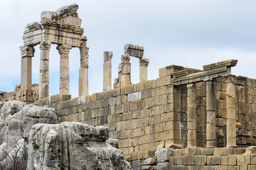 Fototapeta premium Temple of Adonis, Roman ruins, Faqra, Lebanon