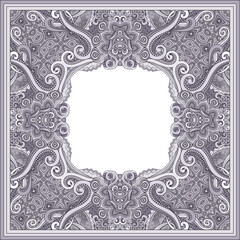 Vector abstract ornamental vintage ethnic frame