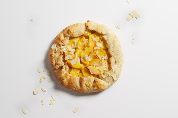 Galette with apricot and almond