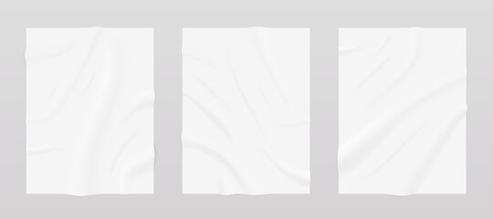 Fototapeta premium Paper wave empty poster. page vertical business documents. Vector