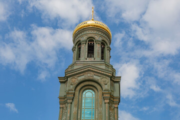 Exterior of the Main Temple of the Armed Forces of the Russian Federation. Opened in 2020....