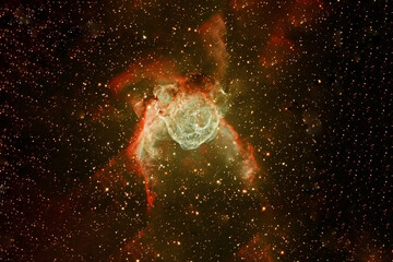 A beautiful colored galaxy. Elements of this image were furnished by NASA.