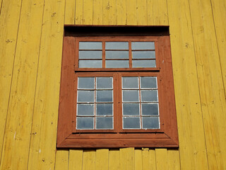 built in 1894, a wooden Catholic church dedicated to Saint Anna in the village of dąbrowka in mazovia, poland