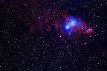 Blue beautiful galaxy. Elements of this image were furnished by NASA.