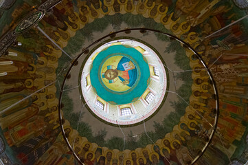 Ceiling painting in an Orthodox church.
