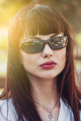 Beautiful girl in sunglasses